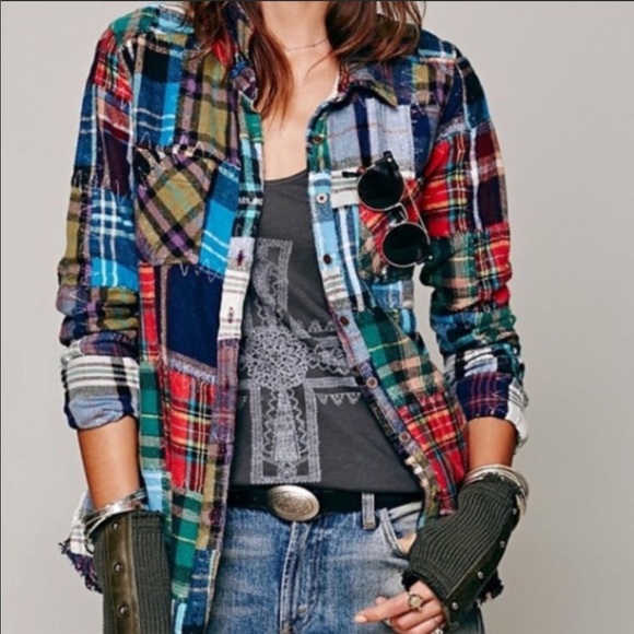 DISO this flannel in size L! ❤️🌈🌈🌈🦄🦄 - Picture 2 of 3